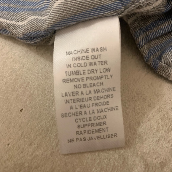 Frank & Eileen button up blue grey white XS - Picture 7 of 7